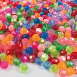 Plastpärlor Playbox Kristallformade, blandade färger