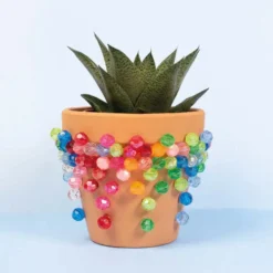 Plastpärlor Playbox Kristallformade, blandade färger