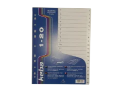 Plastregister Keba Business A4 1-20, transparent, polypropylen