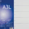 Plastregister Keba Business A3L 1-5, transparent, 5 flikar