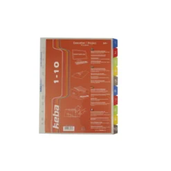 Plastregister Keba Executive A4+ 1-10, transparent, polypropylen