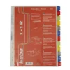 Plastregister Keba Executive A4+ 1-12, frostad, transparent