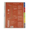 Plastregister Keba Executive A4+ 1-5, transparent, extrabredd
