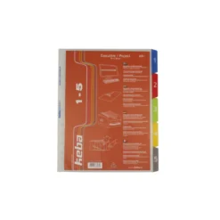 Plastregister Keba Executive A4+ 1-5, transparent, extrabredd