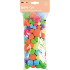 Pompombollar Playbox Neon, blandade storlekar