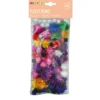 Pompom Playbox Glitter, blandade färger och storlekar