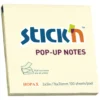Pop-up Notes Stick n 76x76mm, gul, vattenbaserat klister