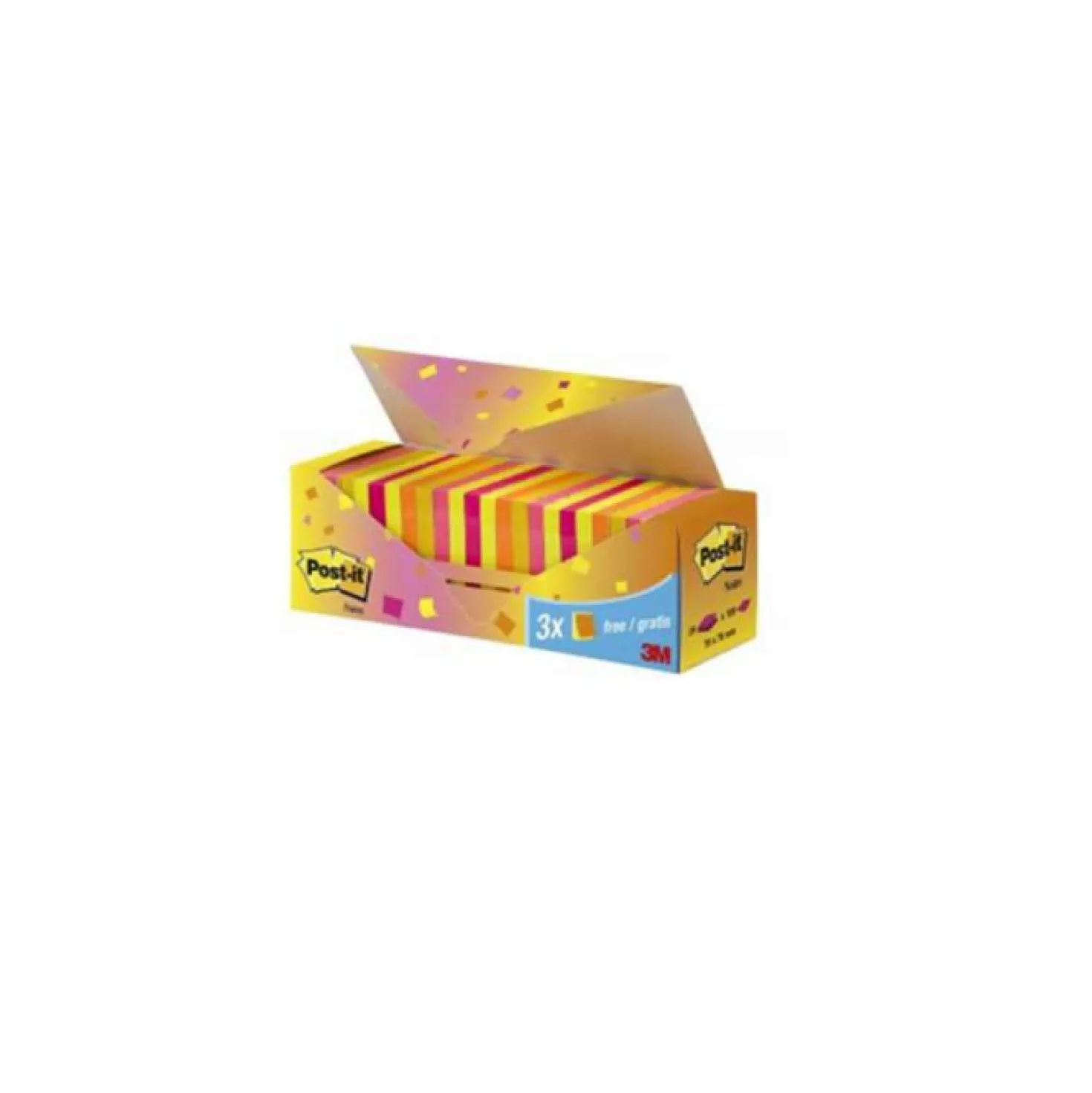 Post-it Notes Post-it Value-Pack Neon, 76x76 mm, 24 block