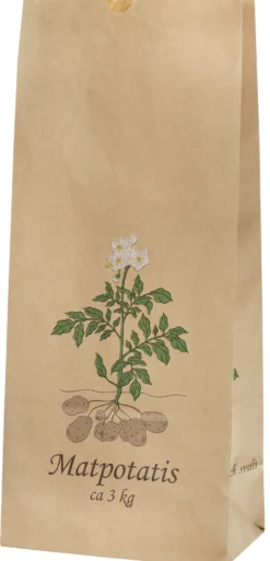 Potatispåse Kraftpapper Våtstark 3 kg, 170x105x390 mm, 500 st