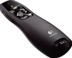 Presentationsfjärrkontroll Logitech R400, trådlös, röd laser, svart