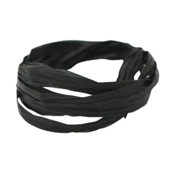 Presentsnöre Rayon Raffia, svart, 100m