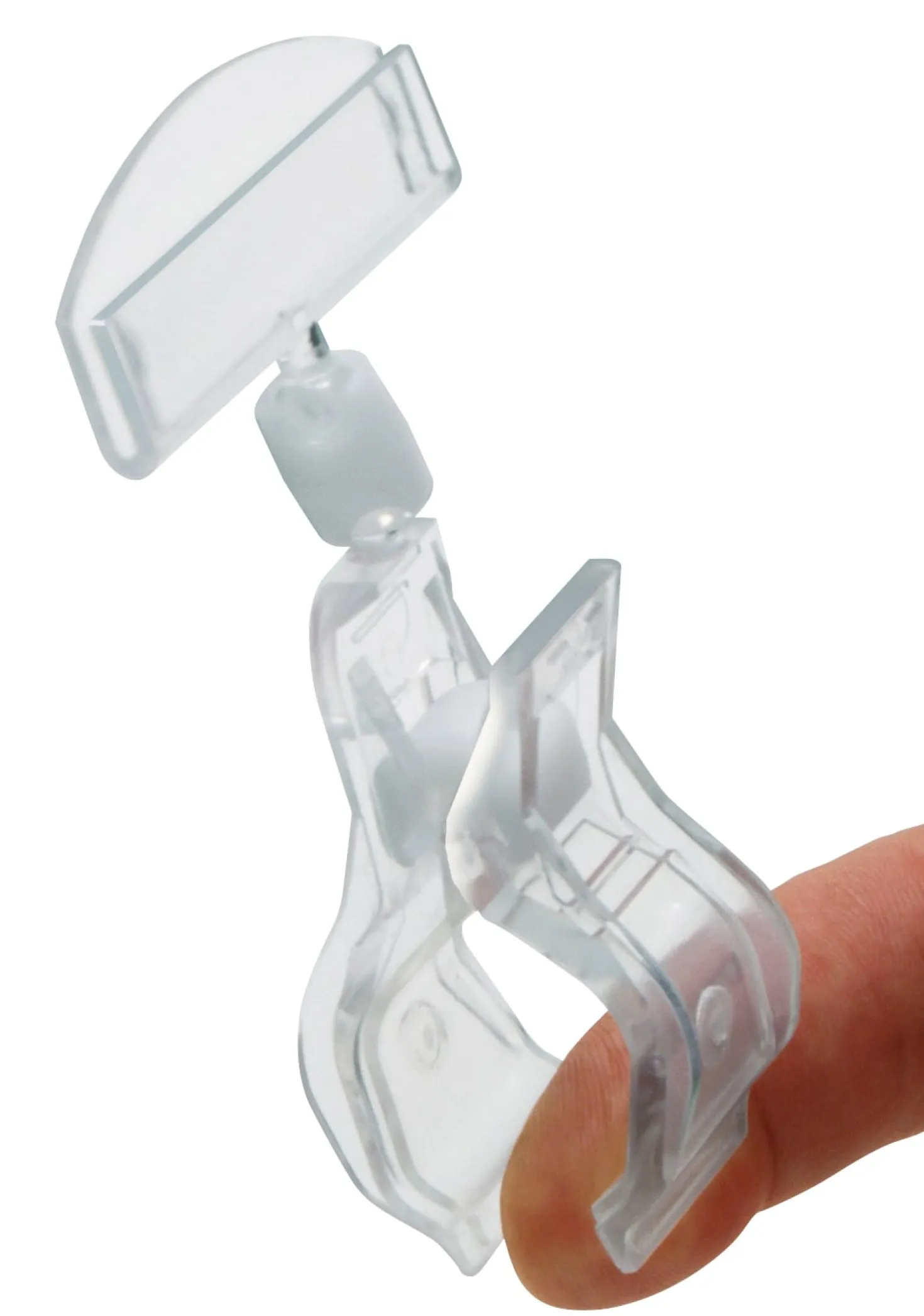 Prisklämma Liten Transparent, 0–12 mm, 10 st