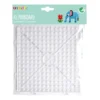 Pärlplatta Playbox XL Kvadrat, transparent, byggbar, för stora pärlor