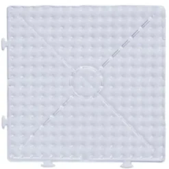 Pärlplatta Playbox XL Kvadrat, transparent, byggbar, för stora pärlor