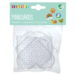 Pärlplattor Playbox Små Former, transparent, 5-pack