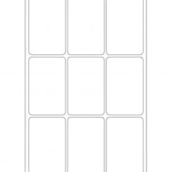 Pärmetiketter Herma 2470, 34x53 mm, vit, 288 st
