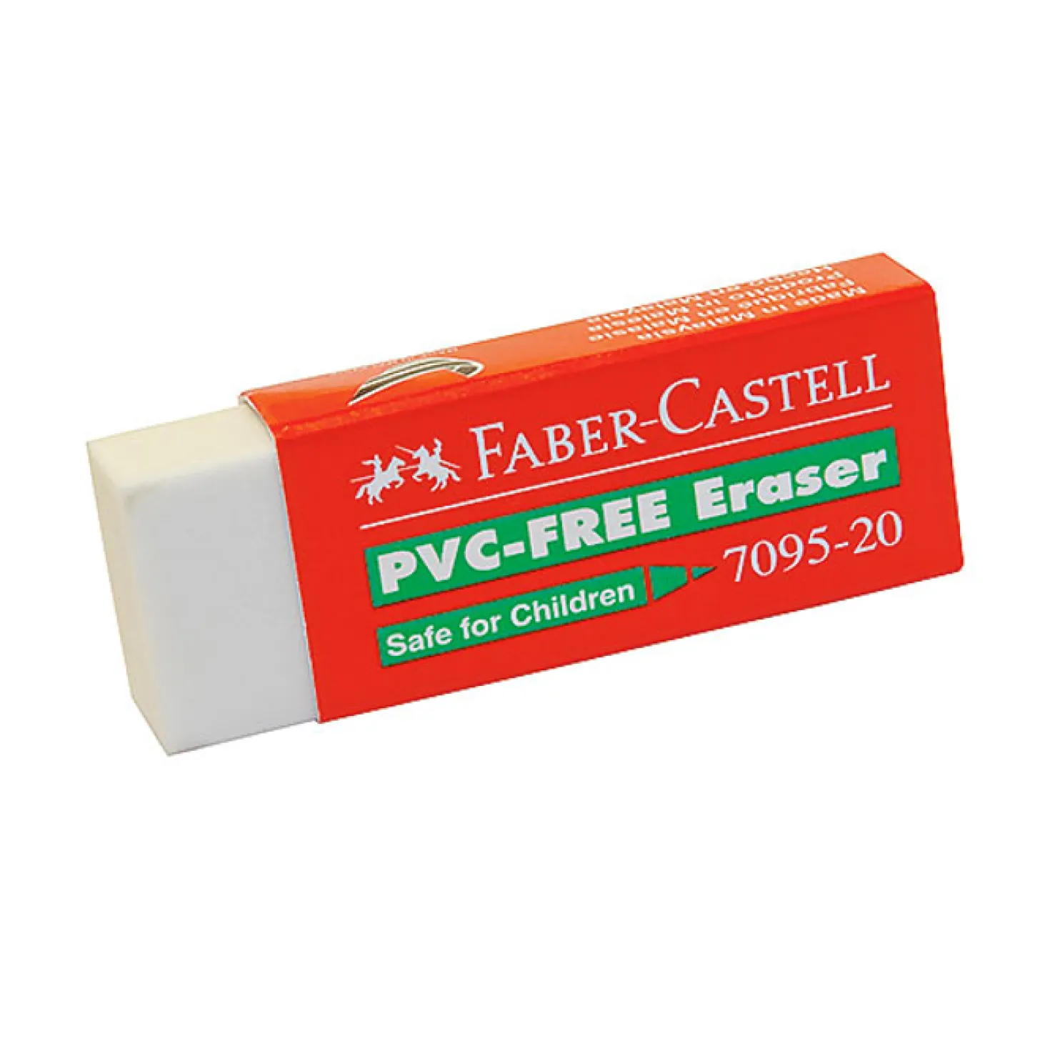 Radergummi Faber-Castell 7095 PVC-fritt, 62x21x12mm