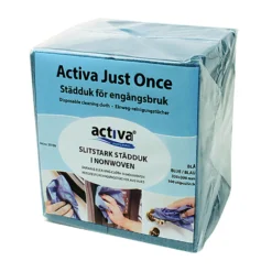 Rengöringsduk Activa JustOnce Nonwoven, blå, 100 st