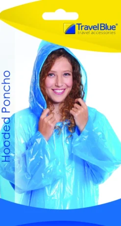 Reseponcho Travelblue Hooded Poncho, unisex onesize, ockra