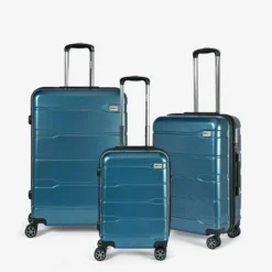 Resväskset RW Travel RW Classic, 3-pack, oceanblå, TSA-lås