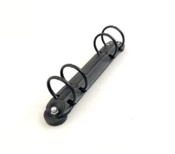 Ringmekanism Keba med gummerad magnet, svart, 40 mm