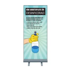 Rollup Håll Rent Desinficerad, 85x200 cm