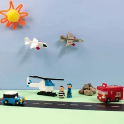 Rörpärlor Playbox 10-färgsmix, svanenmärkt, hink