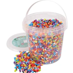 Rörpärlor Playbox Randigmix Svanenmärkta, med hink