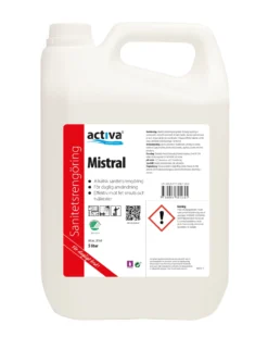 Sanitetsrengöring Activa Mistral Alkalisk, Svanenmärkt, 5L