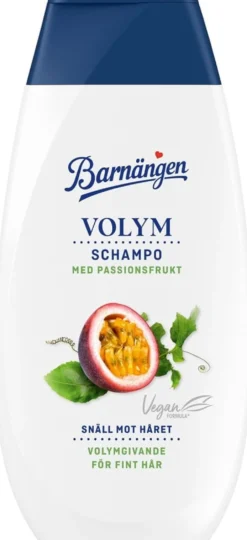 Schampo Barnängen Volym, veganskt, passionfrukt, 250 ml