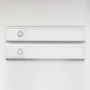 Sensorlampa Sunmatic LED Laddningsbar, 20 cm, silver, 2-pack