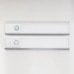 Sensorlampa Sunmatic LED Laddningsbar, 20 cm, silver, 2-pack