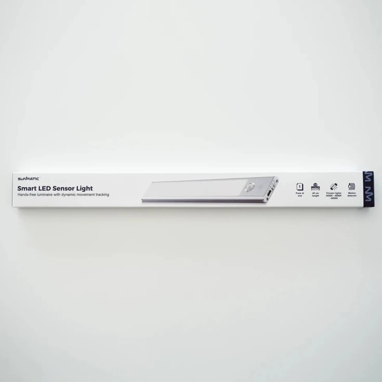 Sensorlampa Sunmatic LED Laddningsbar, 40cm, silver, 1-pack
