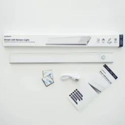 Sensorlampa Sunmatic LED Laddningsbar, 40cm, silver, 1-pack