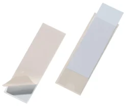 Självhäftande plastficka Durable POCKETFIX, 125x38 mm, 10 st