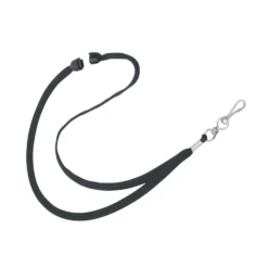 Säkerhetsband CardKeep Lanyard, svart, metallkrok