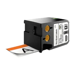 Säkerhetsetikett Dymo XTL Vinyl, 51x102mm, orange, 70 st