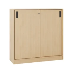 Skjutdörrskåp Lotus Milano, ljus eklaminat, 1200x1200 mm