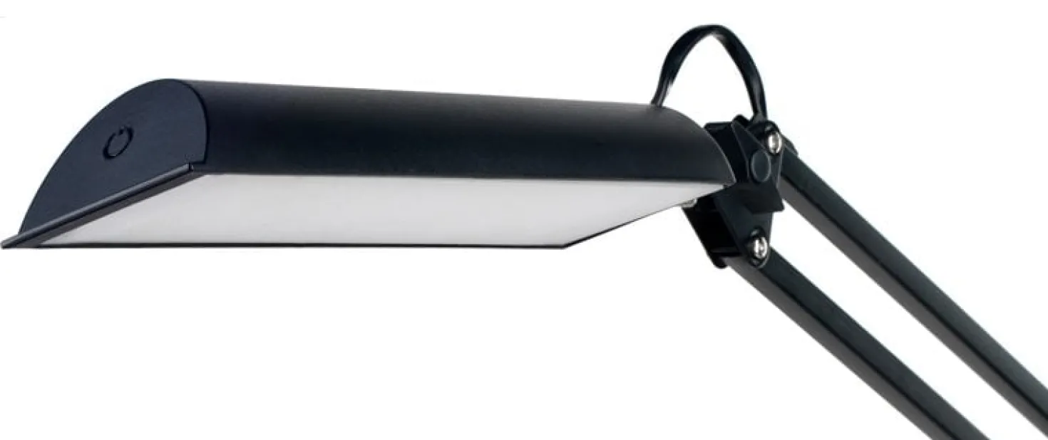 Skrivbordslampa Unilux Swingo LED 2.0, svart, 8W, 3500 K