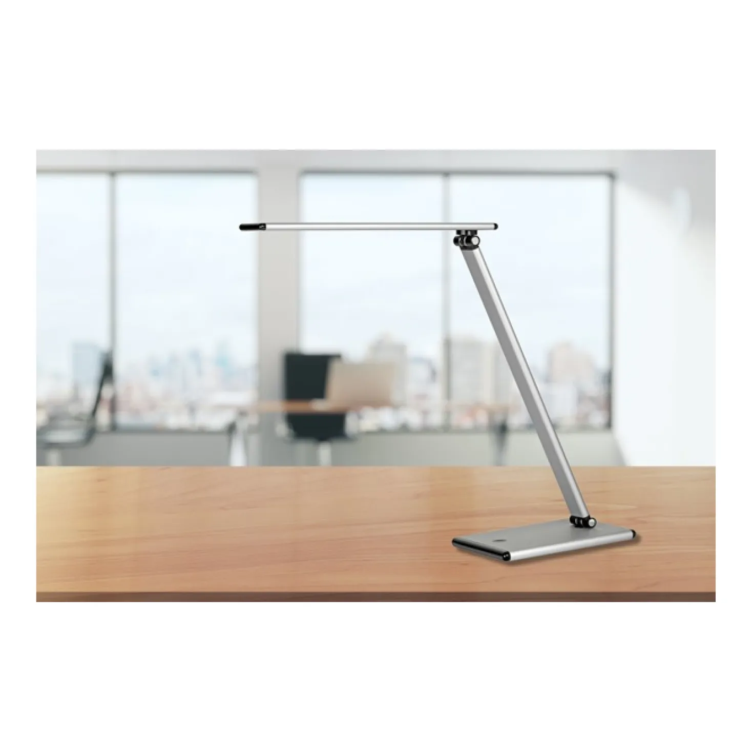 Skrivbordslampa Unilux Terra LED, aluminium, silver, dimbar