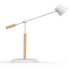 Skrivbordslampa Unilux Vicky LED, vit, dimbar, USB-port