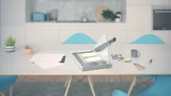 Skärmaskin Leitz Precision Office A4+, roterande blad