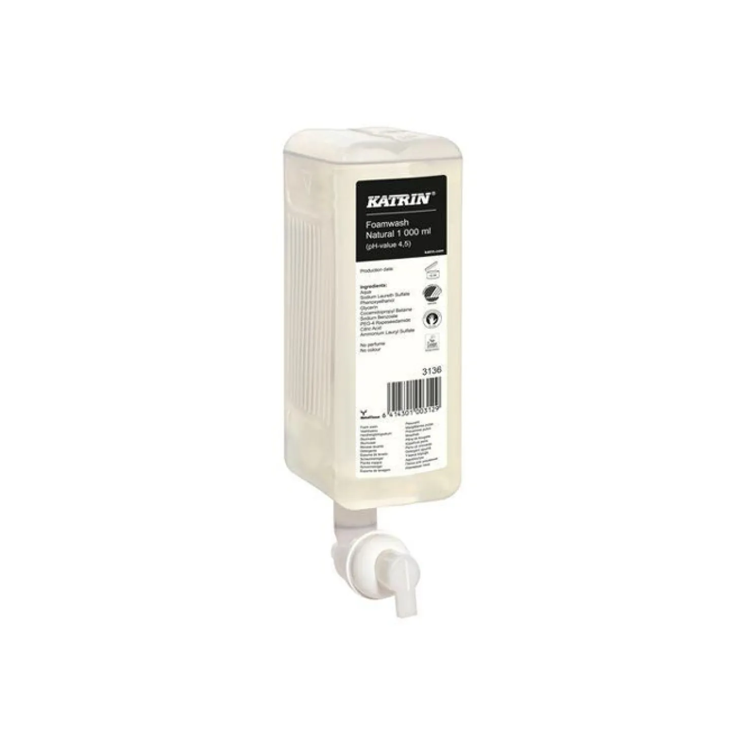 Skumtvål Katrin Foamwash, mild, 6 x 1L
