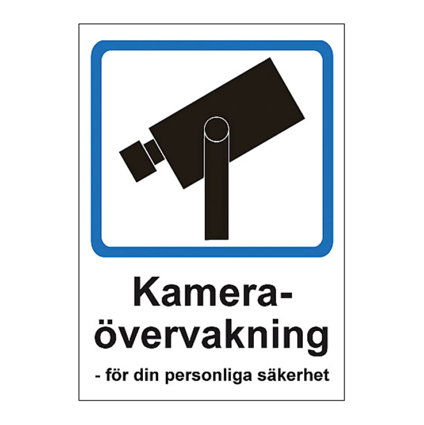Skylt Kameraövervakning, plast, 297x210 mm