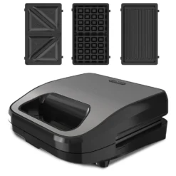Smörgåsgrill BlackDecker Sandwich Waffle 3-i-1, 750W, utbytbara plattor