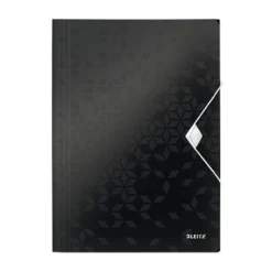 Snoddmapp Leitz WOW, svart, 3-flikar