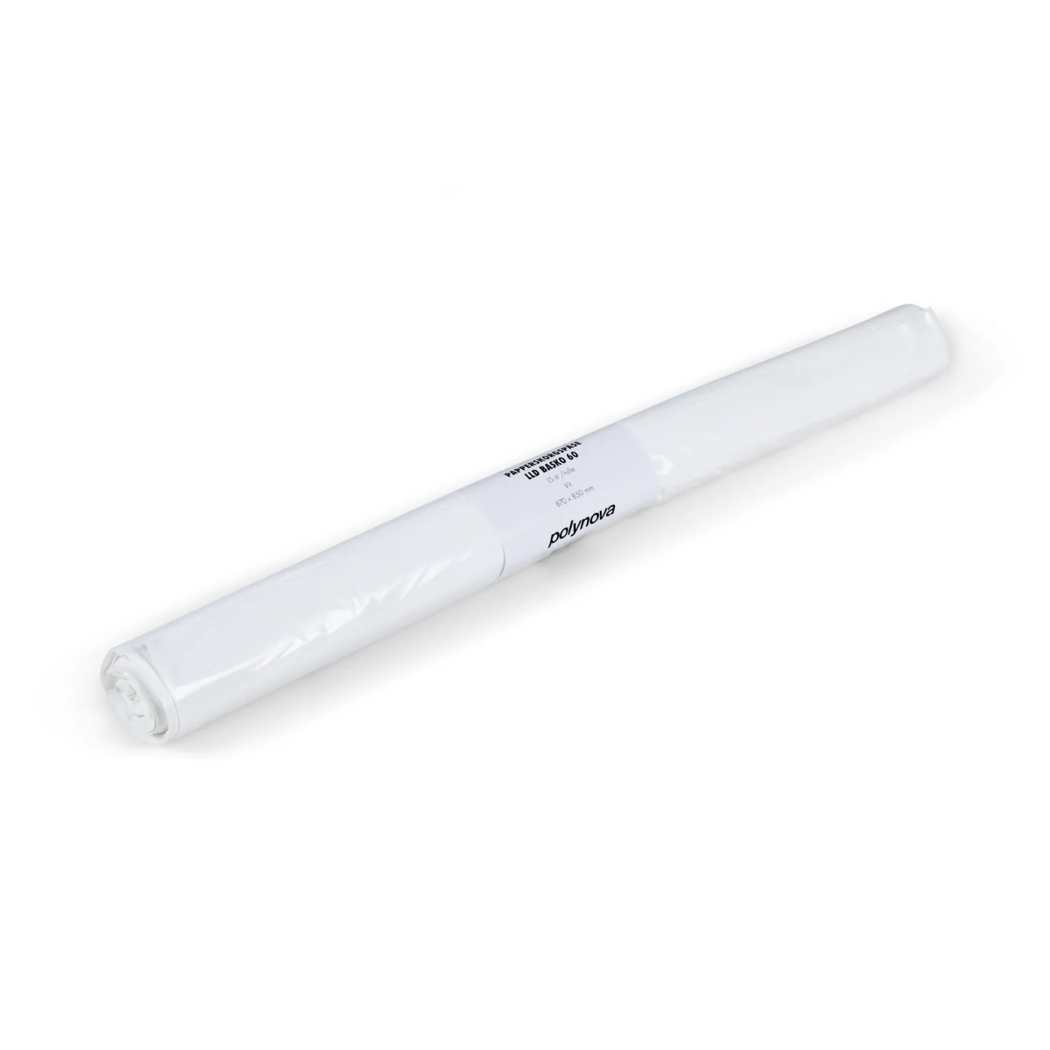 Soppåse Polynova Basko 60, vit, 90-100L, 15 st/rulle