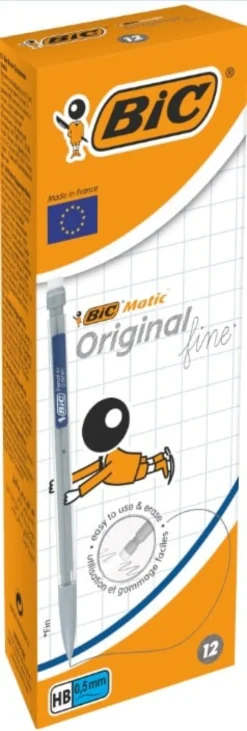 Stiftpenna Bic Matic Classic 0,5 mm, HB, grå