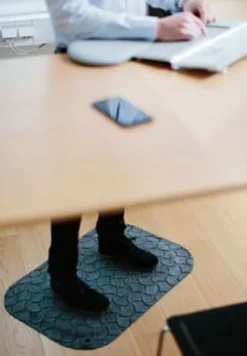 Ståmatta StandUp Circle, grå, 53x77 cm, antistatisk