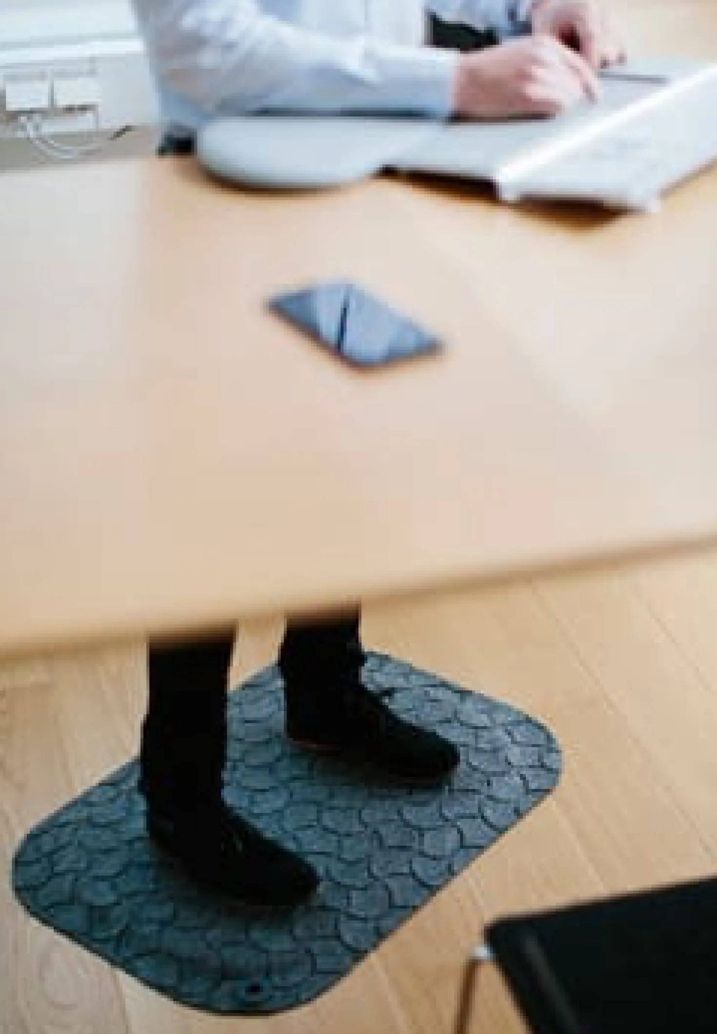Ståmatta StandUp Circle, grå, 53x77 cm, antistatisk